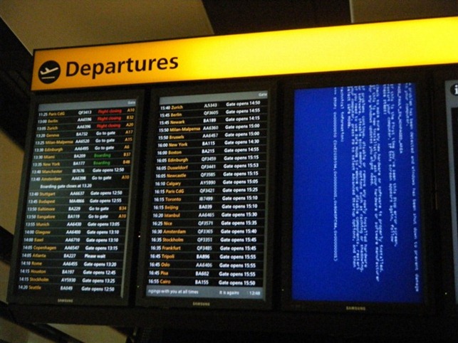 Airport error screen